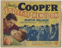 1a181 STREETS OF NEW YORK TC 1939 w/close up of Jackie Cooper comforting young Martin Spellman!