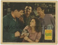 1a882 SWAMP WATER LC 1941 scared Anne Baxter holding cat next to Williams, Carradine and Bond!