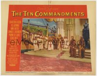 1a891 TEN COMMANDMENTS LC #1 1956 Yul Brynner watches Charlton Heston turn water to blood!
