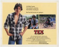 1a190 TEX TC 1982 young Matt Dillon, Meg Tilly & Emilio Estevez, from S.E. Hinton's novel!