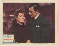 1a896 THAT FORSYTE WOMAN LC #6 1949 c/u of Walter Pidgeon looking at concerned Greer Garson!