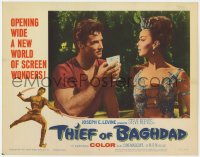 1a906 THIEF OF BAGHDAD LC #4 1961 daring Steve Reeves does fantastic deeds and defies an empire!