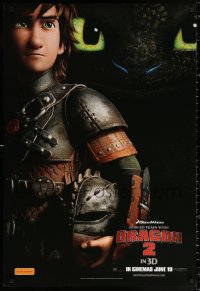 1b088 HOW TO TRAIN YOUR DRAGON 2 teaser DS Aust 1sh 2013 cool image from CGI fantasy!