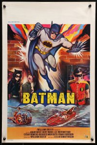 1b195 BATMAN Belgian R1970s DC Comics, completely different art of West in title role, top cast!