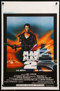 1b206 MAD MAX 2: THE ROAD WARRIOR Belgian 1982 Mel Gibson returns as Mad Max, cool different art!