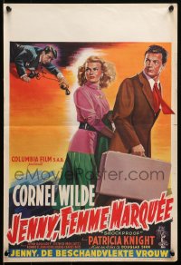 1b216 SHOCKPROOF Belgian 1949 Cornel Wilde, directed by Douglas Sirk, written by Sam Fuller!