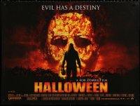 1b336 HALLOWEEN DS British quad 2007 Rob Zombie directed horror, evil has a destiny!