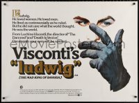 1b342 LUDWIG British quad 1978 Luchino Visconti, artwork of Helmut Berger as the Mad King of Bavaria!