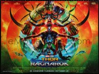 1b353 THOR RAGNAROK advance DS British quad 2017 Chris Hemsworth in the title role with top cast!