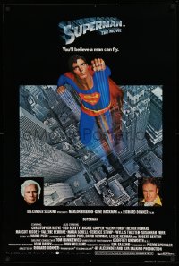 1b308 SUPERMAN English 1sh 1978 comic book hero Christopher Reeve, Gene Hackman & Brando!