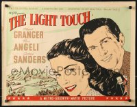1b305 LIGHT TOUCH English 1/2sh 1951 Stewart Granger, Pier Angeli, George Sanders, different!