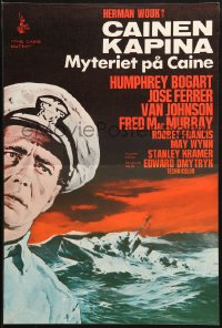 1b039 CAINE MUTINY Finnish R1950s completely different art of Humphrey Bogart, ship in ocean!