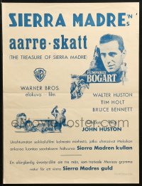 1b043 TREASURE OF THE SIERRA MADRE Finnish R1952 Humphrey Bogart, Tim Holt & Walter Huston!