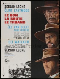 1b698 GOOD, THE BAD & THE UGLY French 23x31 R1970s Clint Eastwood, Lee Van Cleef, Sergio Leone!