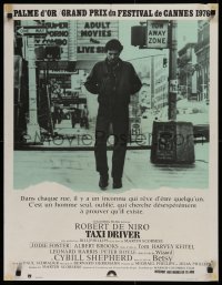 1b735 TAXI DRIVER French 24x31 1976 Robert De Niro walking in NYC Times Square, Martin Scorsese!
