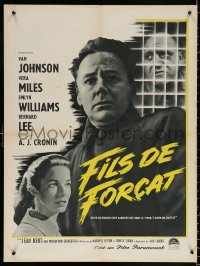 1b744 WEB OF EVIDENCE French 24x32 1960 Cronin's Beyond This Place, Van Johnson & Miles in England!