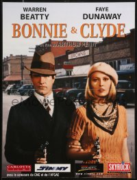 1b759 BONNIE & CLYDE French 16x21 R2000 different close up of Warren Beatty & Faye Dunaway with guns!