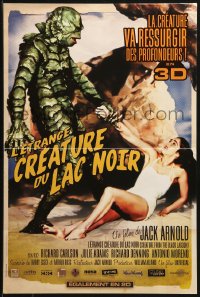 1b762 CREATURE FROM THE BLACK LAGOON French 16x24 R2012 art of monster holding sexy Julie Adams!