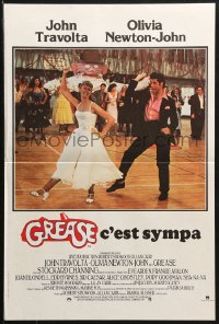 1b775 GREASE French 16x24 1978 John Travolta & Olivia Newton-John in a most classic musical!