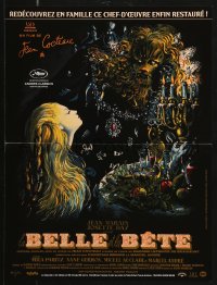 1b787 LA BELLE ET LA BETE French 16x21 R2013 Jean Cocteau's classic fairy tale, cool Malcles art!