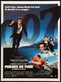 1b791 LICENCE TO KILL French 16x21 1989 Timothy Dalton as Bond, Carey Lowell, sexy Talisa Soto!