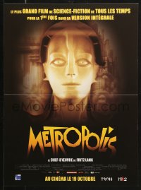 1b794 METROPOLIS advance French 15x21 R2011 Fritz Lang classic, Helm as the Maschinenmensch!