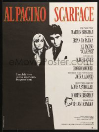 1b801 SCARFACE French 15x20 1984 Al Pacino as Tony Montana, Michelle Pfeiffer, Brian De Palma!