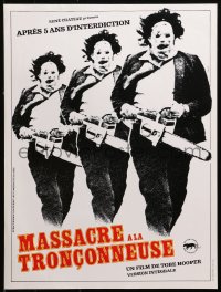 1b813 TEXAS CHAINSAW MASSACRE French 16x21 R1980s Tobe Hooper cult classic slasher horror!