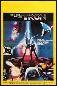1b817 TRON French 16x24 1982 Walt Disney sci-fi, Jeff Bridges in a computer, cool special effects!