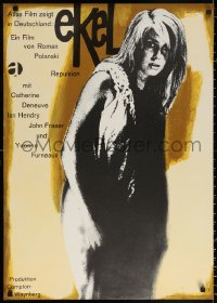1b169 REPULSION German 1965 Roman Polanski, tan Fischer-Nobisch art of Catherine Deneuve!