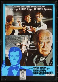 1b172 SPY WHO LOVED ME German 1977 Roger Moore as James Bond & Seiko tie-in, Curd Jurgens!