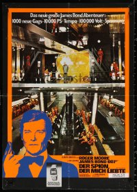 1b174 SPY WHO LOVED ME German 1977 Roger Moore as James Bond & Seiko tie-in, submarine base!