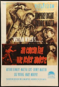 1b180 DESPERATE HOURS German 16x24 R1960s Humphrey Bogart, March, different art by Rolf Goetze!