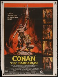 1b014 CONAN THE BARBARIAN Indian 1982 Arnold Schwarzenegger & sexy Sandahl Bergman by Casaro!