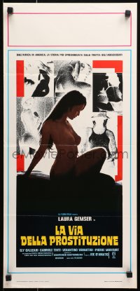 1b395 EMANUELLE & THE WHITE SLAVE TRADE Italian locandina 1978 art of sexy prostitute Laura Gemser!