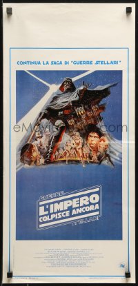 1b396 EMPIRE STRIKES BACK Italian locandina 1980 George Lucas sci-fi classic, cool artwork by Jung!