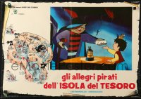 1b410 ANIMAL TREASURE ISLAND Italian 19x27 pbusta 1972 Dobutsu takarajima, Ezio Tarantelli art!
