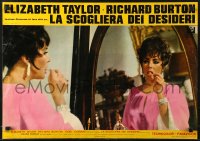 1b414 BOOM Italian 19x26 pbusta 1968 Elizabeth Taylor & Richard Burton, Tennessee Williams!