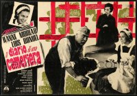 1b417 DIARY OF A CHAMBERMAID Italian 19x27 pbusta 1965 Jeanne Moreau, directed by Luis Bunuel!