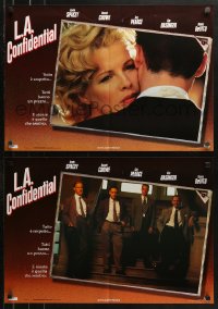 1b445 L.A. CONFIDENTIAL group of 6 Italian 18x25 pbustas 1997 Kevin Spacey, Russell Crowe, Kim Basinger!