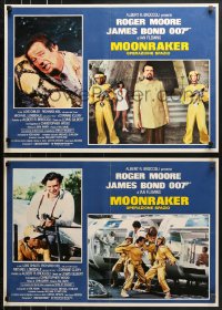 1b446 MOONRAKER group of 6 Italian 18x26 pbustas 1979 images of Roger Moore as James Bond!