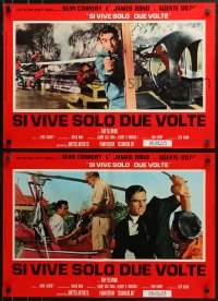 1b448 YOU ONLY LIVE TWICE group of 6 Italian 18x26 pbustas R1970s images of Sean Connery as Bond!