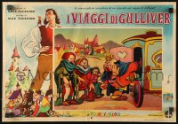 1b461 GULLIVER'S TRAVELS Italian 13x19 pbusta R1950s classic cartoon by Dave Fleischer!