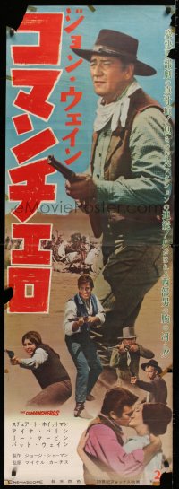 1b996 COMANCHEROS Japanese 1961 cowboy John Wayne, Stuart Whitman, directed by Michael Curtiz!