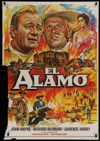 1b482 ALAMO Spanish R1979 great art of John Wayne & Richard Widmark in Texas by Mac!