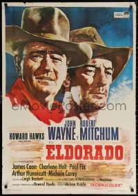 1b500 EL DORADO Spanish 1967 John Wayne, Robert Mitchum, Howard Hawks, big one with the big two!