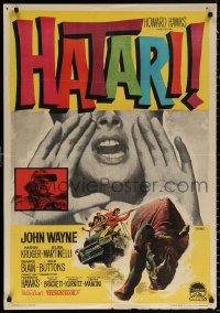 1b514 HATARI Spanish 1962 Howard Hawks, different artwork of John Wayne in Africa by Mac!