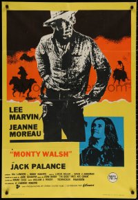 1b537 MONTE WALSH Spanish 1970 completely different art of cowboy Lee Marvin & Jeanne Moreau!