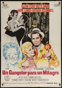 1b542 POCKETFUL OF MIRACLES Spanish 1962 Capra, different Mac art of Glenn Ford, Davis & more!
