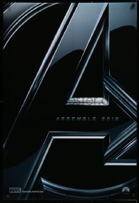 1c494 AVENGERS teaser DS 1sh 2012 Robert Downey Jr & The Hulk, assemble 2012!